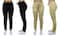 Galaxy By Harvic Loose Fit Cotton Stretch Twill Women's Cargo Joggers 2 Pack